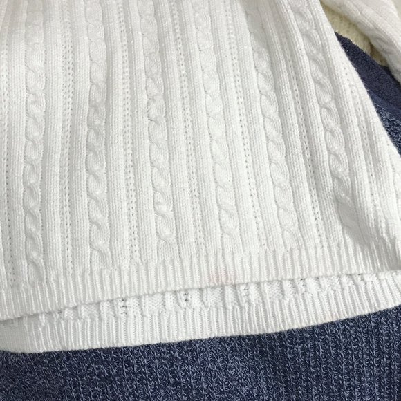 Gap Sweater White 100% Cotton Size M - Picture 9 of 10